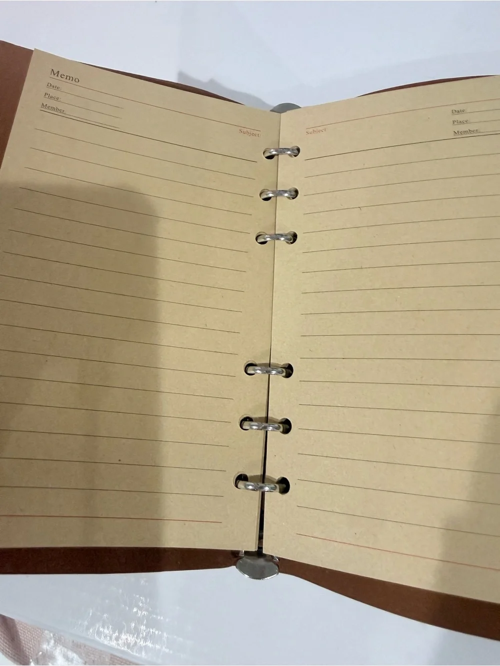 2 pc bundle set Embossed Brown Journal Heart Charm beadable refillable cute pen